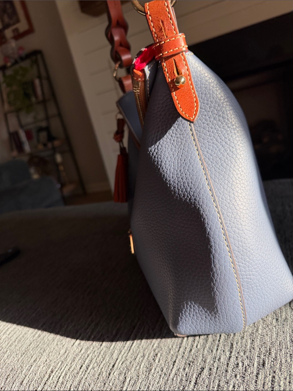 Dooney and Bourke Pebble Grain Twist Strap Hobo - Picture 3 of 16